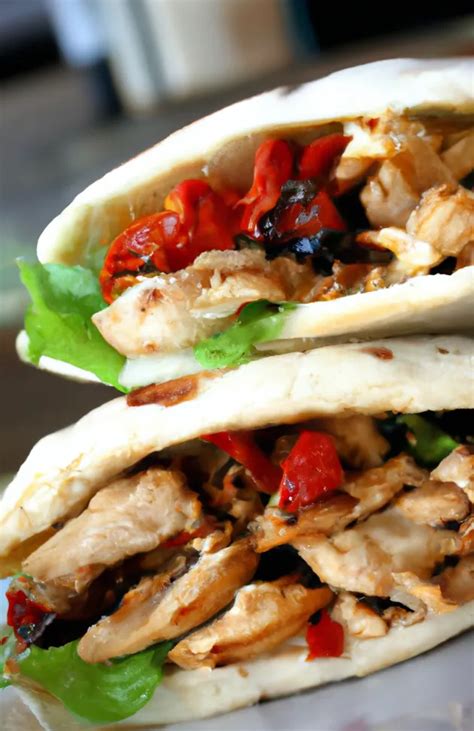 How many calories are in tuscan chicken pita with sun-dried tomato vinaigrette and cauliflower salad - calories, carbs, nutrition