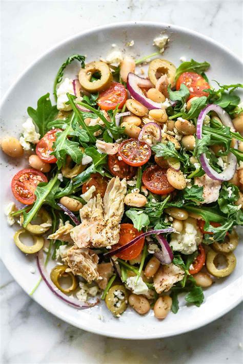 How many calories are in tuscan white bean salad with tuna - calories, carbs, nutrition