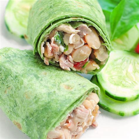 How many calories are in tuscan white bean wrap - calories, carbs, nutrition