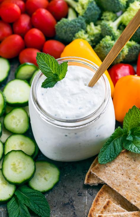 How many calories are in tzatziki with mint - calories, carbs, nutrition