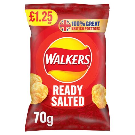 How many calories are in value ready salted crisps - calories, carbs, nutrition