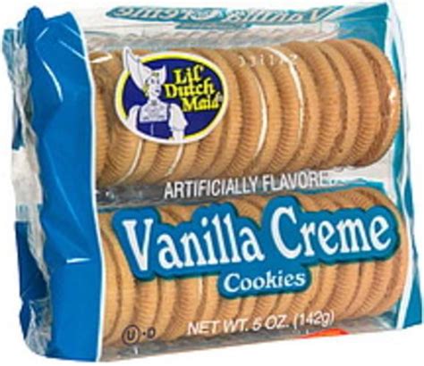 How many calories are in vanilla creme cookies - calories, carbs, nutrition