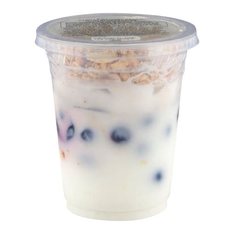 How many calories are in vanilla yogurt parfait with blueberries - calories, carbs, nutrition