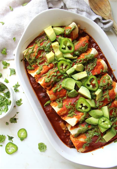 How many calories are in vegan black bean enchilada - calories, carbs, nutrition