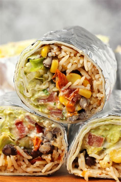 How many calories are in vegan burritos - calories, carbs, nutrition