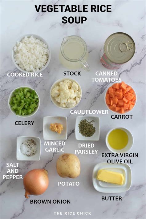 How many calories are in vegetable and rice soup - calories, carbs, nutrition