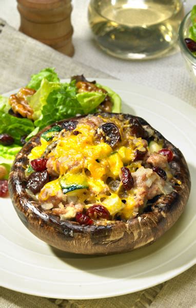 How many calories are in vegetable stuffed portobello mushrooms-occ - calories, carbs, nutrition