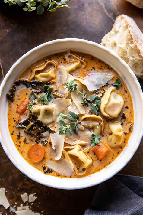 How many calories are in vegetable tortellini soup - calories, carbs, nutrition