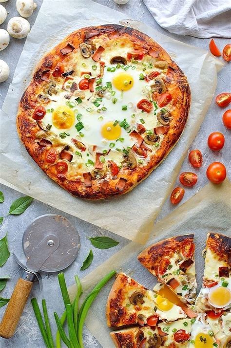 How many calories are in vegetarian breakfast pizza - calories, carbs, nutrition