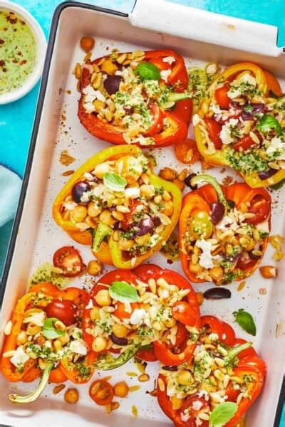 How many calories are in vegetarian stuffed pepper - calories, carbs, nutrition