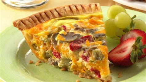 How many calories are in veggie and cheese quiche - calories, carbs, nutrition