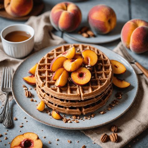 How many calories are in waffles georgia with peaches (1) - calories, carbs, nutrition