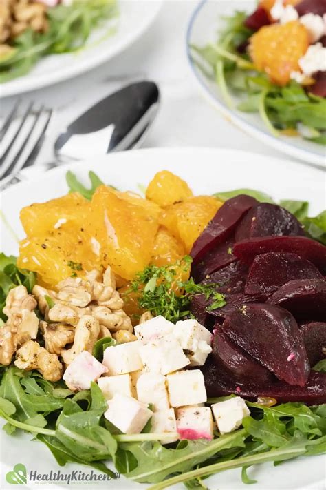 How many calories are in walnut beet salad with mushroom sword - calories, carbs, nutrition