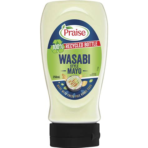 How many calories are in wasabi mayonnaise - calories, carbs, nutrition