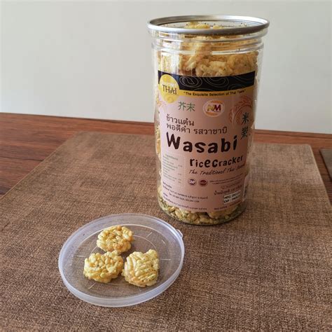 How many calories are in wasabi rice crackers - calories, carbs, nutrition