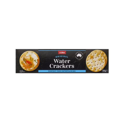 How many calories are in water crackers - calories, carbs, nutrition