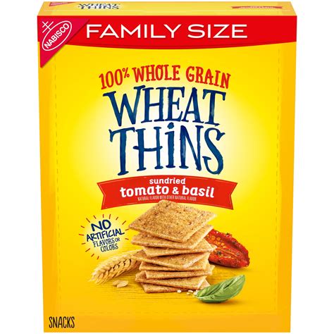 How many calories are in wheat thins sun dried tomato and basil - calories, carbs, nutrition