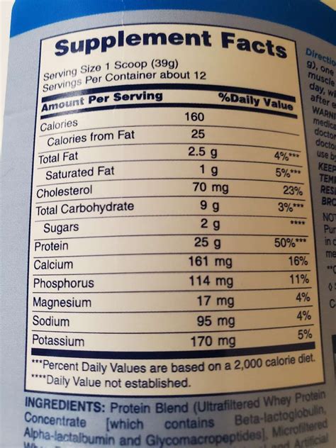 How many calories are in whey protein, vanilla cream shake - calories, carbs, nutrition