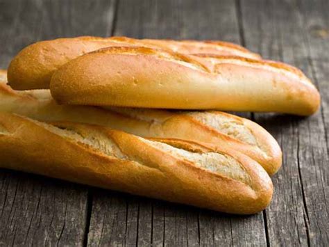 How many calories are in white baguette - calories, carbs, nutrition