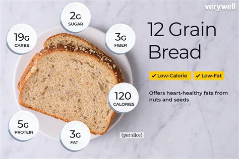 How many calories are in whole 12 grain - calories, carbs, nutrition