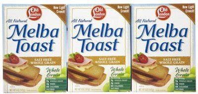 How many calories are in whole grain melba toast - calories, carbs, nutrition