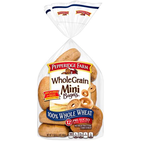 How many calories are in whole grain mini bagel - calories, carbs, nutrition