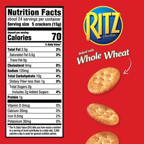 How many calories are in whole wheat crackers - calories, carbs, nutrition