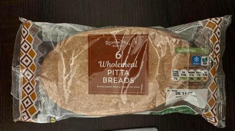 How many calories are in wholemeal large pitta - calories, carbs, nutrition