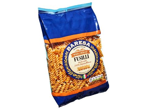 How many calories are in wholewheat fusilli - calories, carbs, nutrition