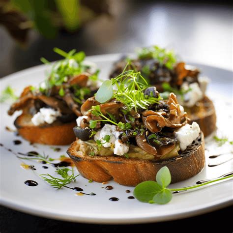 How many calories are in wild mushroom crostini - calories, carbs, nutrition