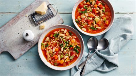 How many calories are in your health your way minestrone soup 16 oz - calories, carbs, nutrition