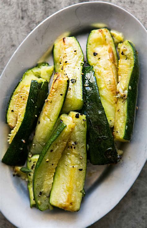 How many calories are in zucchini roasted bias cut 1/4