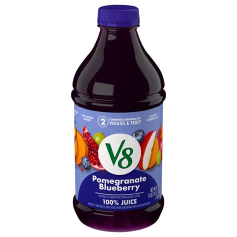 How many carbs are in 100 % juice blueberry pomegranate - calories, carbs, nutrition