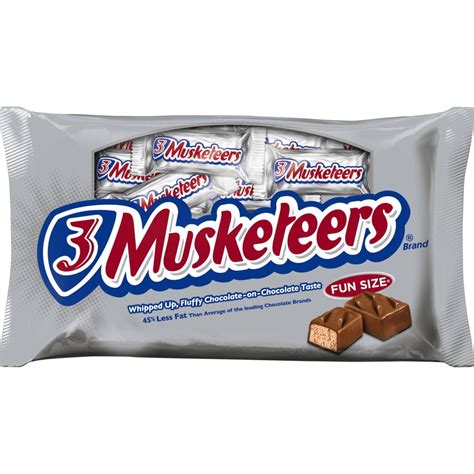 How many carbs are in 3 musketeers - calories, carbs, nutrition