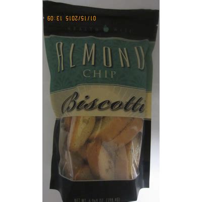 How many carbs are in almond chip biscotti - calories, carbs, nutrition