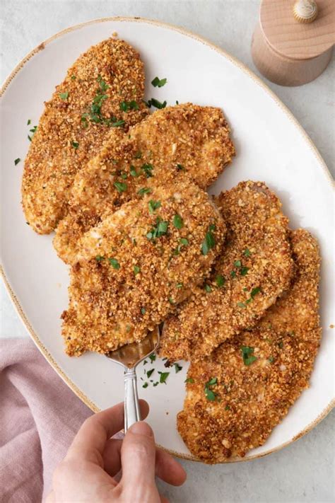 How many carbs are in almond crusted chicken strips - large - calories, carbs, nutrition