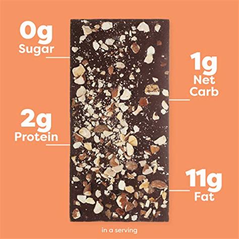 How many carbs are in almond dark chocolate bar - calories, carbs, nutrition