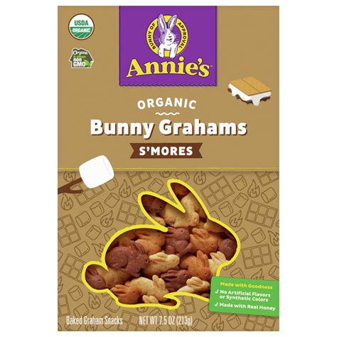 How many carbs are in annie's bunny graham's - calories, carbs, nutrition