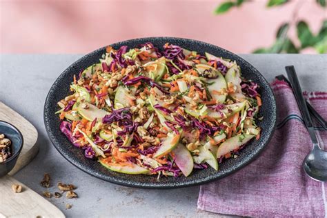 How many carbs are in apple carrot slaw & mint - calories, carbs, nutrition