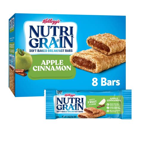 How many carbs are in apple nutrigrain bar - calories, carbs, nutrition