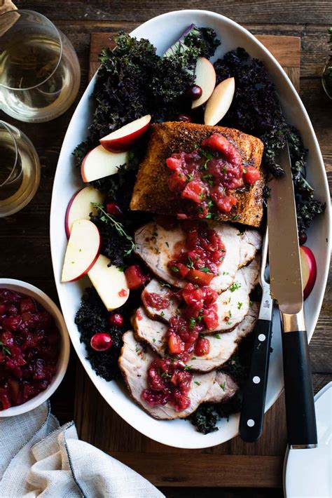 How many carbs are in apple roasted pork tenderloin with grilled apple chutney sweet potato salad - calories, carbs, nutrition