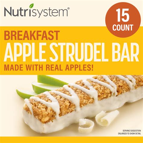 How many carbs are in apple strudel bar - calories, carbs, nutrition