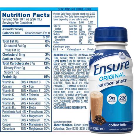 How many carbs are in assure - calories, carbs, nutrition