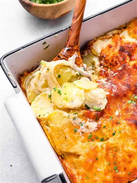 How many carbs are in au gratin potatoes prepared - calories, carbs, nutrition