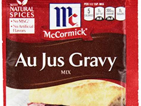 How many carbs are in au jus gravy mix, dry - calories, carbs, nutrition