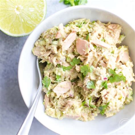 How many carbs are in avocado and lime tuna salad - calories, carbs, nutrition