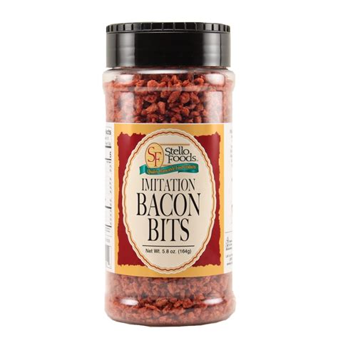 How many carbs are in bacon bits imitation 1 oz - calories, carbs, nutrition