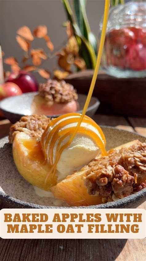 How many carbs are in baked apples with oatmeal filling - calories, carbs, nutrition