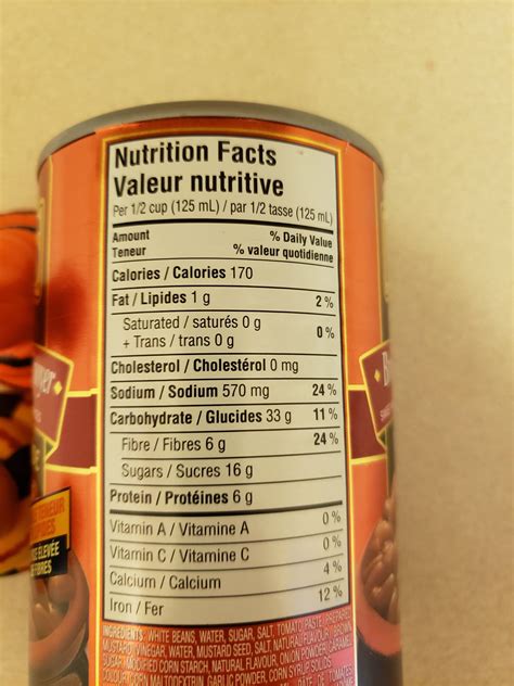 How many carbs are in baked bean - calories, carbs, nutrition