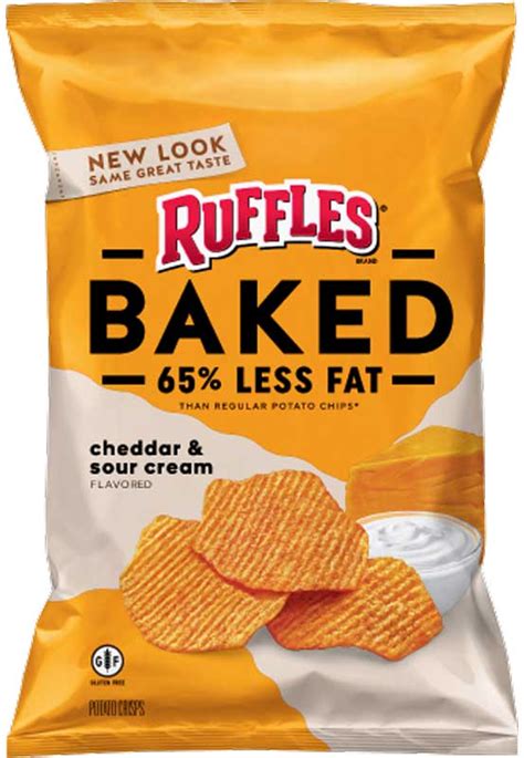 How many carbs are in baked cheddar and sour cream chips - calories, carbs, nutrition